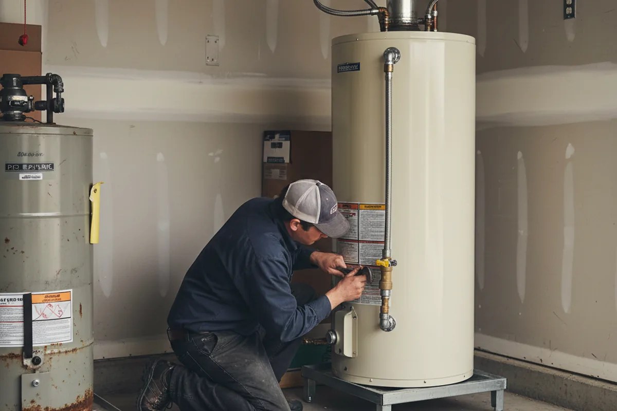 Water heater and shutoff valve replacement in Venice